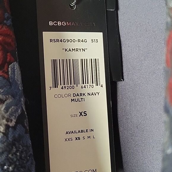 NWT BCBG Max Azria XS Kamryn Paisely Jaquard Blazer Jacket Luxury Statement - Picture 5 of 16